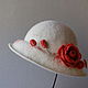 Дамская шляпка "Лепестки розы". Шляпы. Fiona. Интернет-магазин Ярмарка Мастеров.  Фото №2