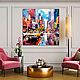 New York after the rain. The urban landscape. Interior painting on canvas. Pictures. House of the Sun (irina-bast). My Livemaster. Фото №4