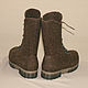 Brown boots-2 women's felted boots. Boots. MMwool (marinamol). My Livemaster. Фото №5