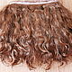 Order Mohair tress (coffee with milk) (for dolls). Hair and everything for dolls. Livemaster. . Doll hair Фото №3