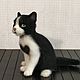 Котик. Войлочная игрушка. Наталья Борданова. Ярмарка Мастеров.  Фото №5