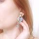 Серьги серебряные "Дракон и небо". Серьги классические. Aventure.Jewelry. Интернет-магазин Ярмарка Мастеров.  Фото №2
