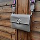 Сумка кожаная в 5 отделов, с цветной стропой. Сумка через плечо. TSUBA leather_goods. Ярмарка Мастеров.  Фото №5