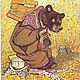   Иллюстрация к сказке "Маша и медведь" художника Евгения Рачева