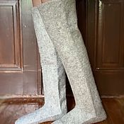 Аксессуары handmade. Livemaster - original item Felted Merino stockings. Handmade.