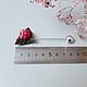 Брошь-игла Малинка. Брошь-игла. Melihova_jewelry Украшения HANDMADE. Ярмарка Мастеров.  Фото №11