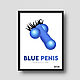  Постер "Blue Penis", Панно, Москва,  Фото №1