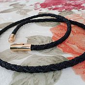 Украшения handmade. Livemaster - original item The silk cord is 5 mm!!! with a steel lock 