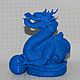 Decorative figure 'Dragon' (blank made of plastic), Blanks for decoupage and painting, Serpukhov,  Фото №1