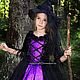 Witch costume. Carnival costumes for children. Little Princess. My Livemaster. Фото №4