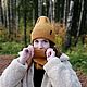 Заказать Вязаный комплект - шапка тыковка и снуд. Елена. Ярмарка Мастеров. . Комплекты головных уборов Фото №3