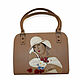 Leather artistic handbag "Tamara Lempicka. In the Midsummer", Classic Bag, Bologna,  Фото №1