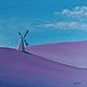 "Великан" - ветряная мельница на лавандовом холме, Картины, Нижний Новгород,  Фото №1