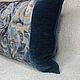Декоративная подушка SCROLLS COL. NAVY, hand made. Подушки. VGM-shop (vgm-shop). Ярмарка Мастеров.  Фото №4
