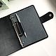 Black genuine leather cover for Notepad on rings. Notebooks. MiTonA. Online shopping on My Livemaster.  Фото №2