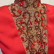 Материалы для творчества handmade. Livemaster - original item Embroidery of the neckline. Handmade.