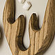Cutting board round 25 cm with horns, color 'walnut'. Cutting Boards. derevyannaya-masterskaya-yasen (yasen-wood). My Livemaster. Фото №6