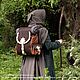 Linen Cloak Strider (inspired Aragorn LOTR) with lorien leaf brooch. Cosplay costumes. Svetliy Sudar Leather Arts Workshop. Online shopping on My Livemaster.  Фото №2