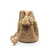 Сумки и аксессуары handmade. Livemaster - original item Shoulder Bag - Bag made of jute 