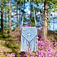 Сумочка кросс-боди цвета джинс. Сумка через плечо. Macrame_ecodecor (Оксана Куликова). Интернет-магазин Ярмарка Мастеров.  Фото №2