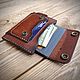 Wallet with a belt made of genuine leather, Wallets, Voskresensk,  Фото №1