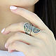 Ring 'Curls' made of 925 sterling silver HH0009, Rings, Yerevan,  Фото №1