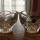 Винтаж: Пара старинных подсвечников Cristal d’Arques, Франция, Кухонная утварь винтажная, Лорьент,  Фото №1