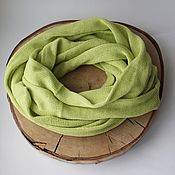 Аксессуары handmade. Livemaster - original item Seamless scarf-snood made of 100% linen 