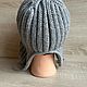 Вязаная ушанка. Шапка-ушанка. kubareva_knit. Ярмарка Мастеров.  Фото №4