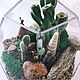 Заказать Флорариум геометрический с кактусами Вигвам. FLORESINVITRO. Ярмарка Мастеров. . Флорариумы Фото №3