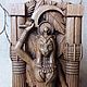 Sekhmet, wooden statuette, ancient Egyptian goddess. Feng Shui Figurine. Dubrovich Art. Интернет-магазин Ярмарка Мастеров.  Фото №2
