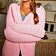 Women's pink cardigan. Cardigans. imknitwear. Online shopping on My Livemaster.  Фото №2