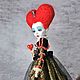 Красная королева, авторская подвижная кукла. Будуарная кукла. Puppet World. Ярмарка Мастеров.  Фото №6