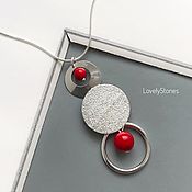 Украшения handmade. Livemaster - original item Red coral chain necklace set-casual. Handmade.