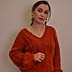 Заказать Вязанный свитер из Альпаки. ВЯЗАНИЕ. Ярмарка Мастеров. . Свитеры Фото №3