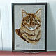 Portrait of a Red cat painting for interior. Pictures. Game in felting. Online shopping on My Livemaster.  Фото №2