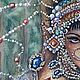 Картина акварелью "Танец хозяйки озера". Картины. Yulia-luana-art. Ярмарка Мастеров.  Фото №7