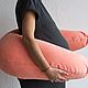 Pillow for pregnant women (feeding) Peach Velvet Superpuff, Pillow for feeding, Moscow,  Фото №1