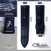 Украшения handmade. Livemaster - original item 24 mm crocodile leather strap. Handmade.