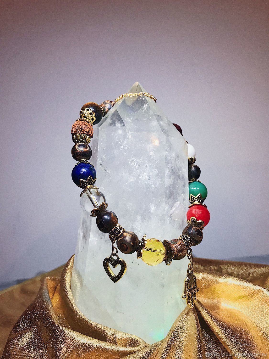Bracelet made of natural stones Navaratna of Undelete, Bead bracelet, Moscow,  Фото №1