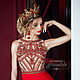 Серьги длинные «Jasmina-RED» в стиле барокко. Серьги классические. Girandole. Интернет-магазин Ярмарка Мастеров.  Фото №2