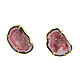 Stud Earrings with Stone, Pink earrings with quartz 2023. Stud earrings. Irina Moro. My Livemaster. Фото №5