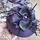 Order The veil of skin 'the Black Dahlia'. medwedkoLeather. Livemaster. . Hats1 Фото №3