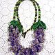 Necklace Delicate lilac. Necklace with natural stones. Purple and green. Necklace. IrinaSkripkaMBeads. Online shopping on My Livemaster.  Фото №2
