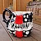 ЗУБАСТАЯ ЧАШКА "Тыква" Laguna Ceramics. Кружки и чашки. Laguna-ceramics. Ярмарка Мастеров.  Фото №5
