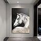 Интерьерная картина маслом на холсте Белая лошадь Картина с лошадью. Картины. Интерьерные картины для дома (luchshie-kartiny). Ярмарка Мастеров.  Фото №4