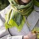 Валяный шарф-паутинка из шерсти мериноса, Шарфы, Ступино,  Фото №1