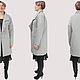 Long jacket winter quilted coat grey. Outerwear Jackets. Yana Levashova Fashion. My Livemaster. Фото №6