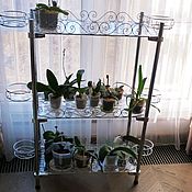 Цветы и флористика handmade. Livemaster - original item The rack is collapsible for flowers with shelves and plates. Handmade.