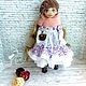 Авторская текстильная шарнирная куколка ручной работы, Шарнирная кукла, Пермь,  Фото №1